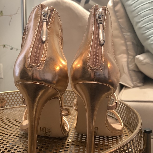 ASOS Size 7 (US size 9) gem high heel, rose gold - Picture 2 of 4